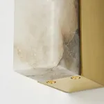 Настенный светильник прямоугольной формы из мрамора Marble LUX WALL H80