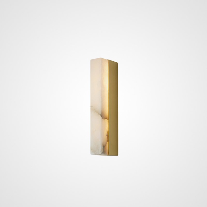 Настенный светильник прямоугольной формы из мрамора Marble LUX WALL H60 Настенный светильник прямоугольной формы из мрамора Marble LUX WALL H60