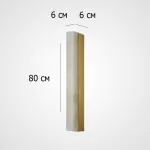 Настенный светильник прямоугольной формы из мрамора Marble LUX WALL H80