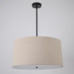 Люстра RH ROUND Linen Shade Pendant от ImperiumLoft