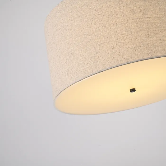 Люстра RH ROUND Linen Shade Pendant от ImperiumLoft