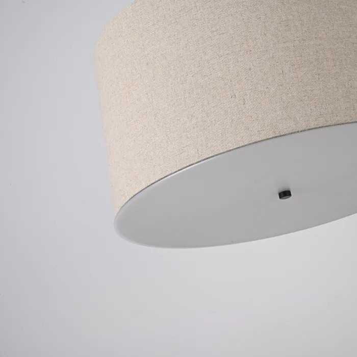Люстра RH ROUND Linen Shade Pendant от ImperiumLoft
