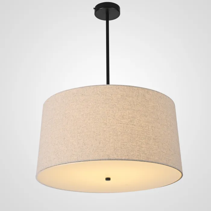 Люстра RH ROUND Linen Shade Pendant от ImperiumLoft
