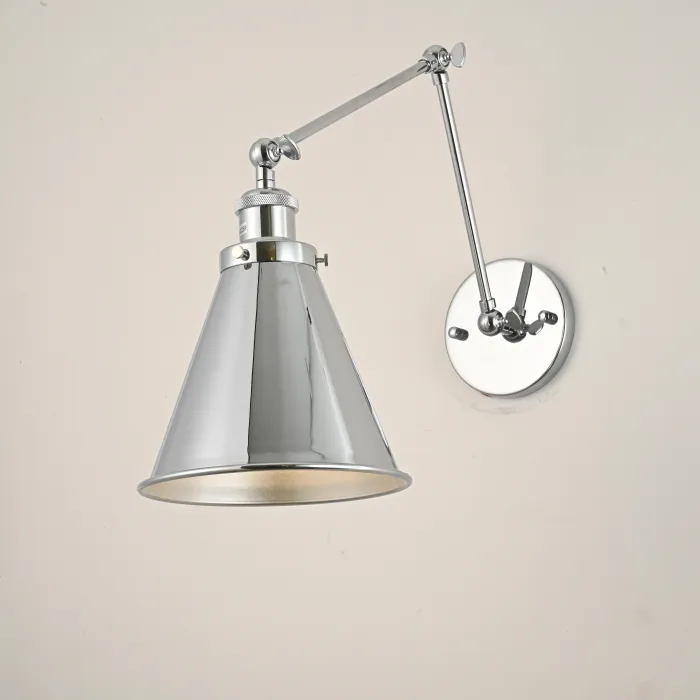 Бра 20th c Library Single Sconce Silver II от ImperiumLoft