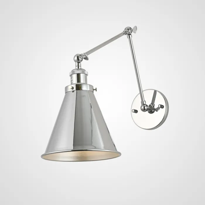 Бра 20th c Library Single Sconce Silver II от ImperiumLoft
