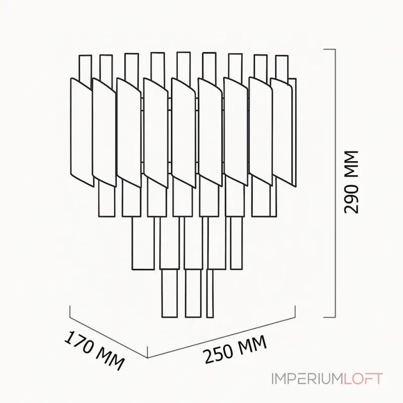 Бра Black Chandelier Crystal от ImperiumLoft Бра Black Chandelier Crystal от ImperiumLoft