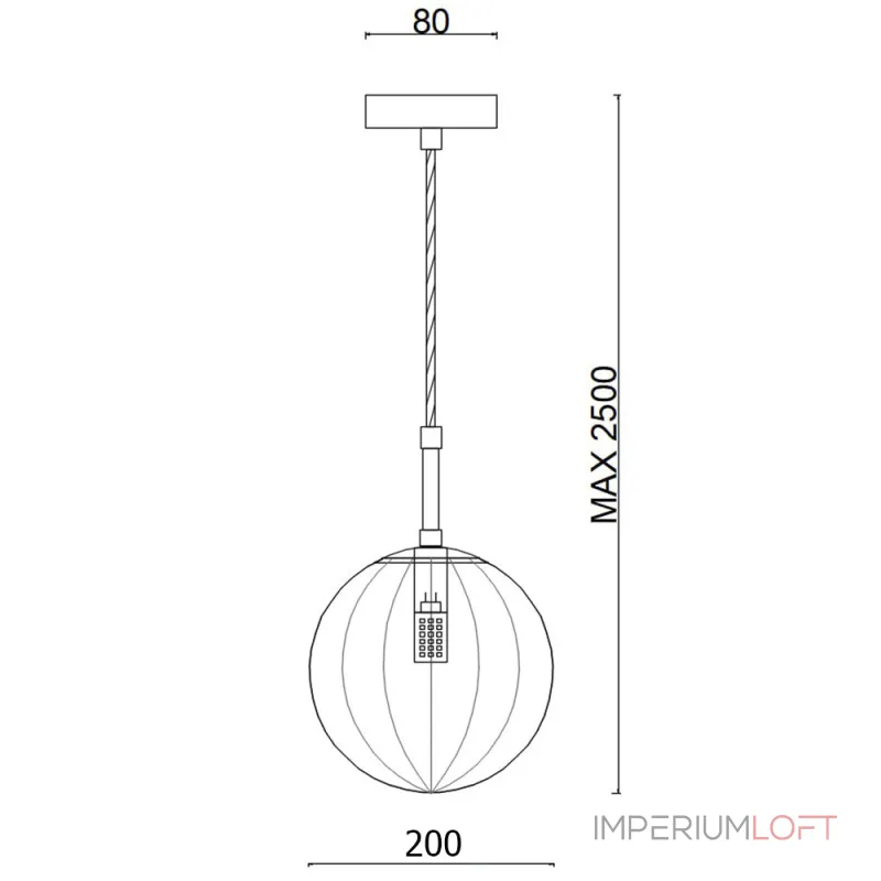 Подвесной светильник ASKA D200 Blue от ImperiumLoft Подвесной светильник ASKA D200 Blue от ImperiumLoft