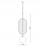 Подвесной светильник LEAF C Зелёный от ImperiumLoft