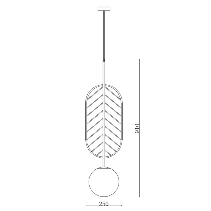Подвесной светильник LEAF C Зелёный от ImperiumLoft