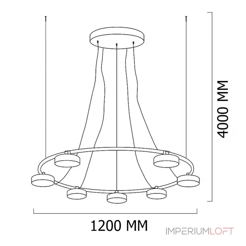 Подвесная люстра CARY D120 Подвесная люстра CARY D120