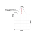 Подвесная люстра Quasar Cosmos Square LED pendant light 100/100/100