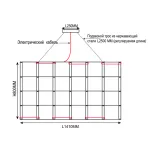 Подвесная люстра Quasar Cosmos Square LED pendant light 80/80/140