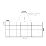 Подвесная люстра Quasar Cosmos Square LED pendant light 80/80/200