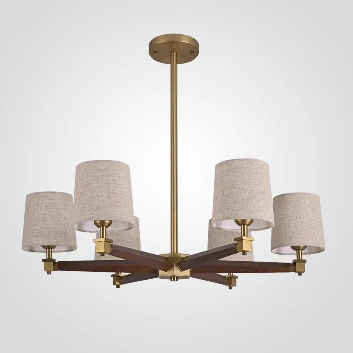Люстра Jorgenson D85 Beige/Dark wood от ImperiumLoft