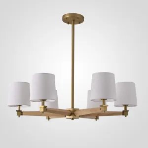 Люстра на штанге Jorgenson D85 White/Light wood