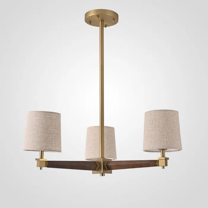 Люстра Jorgenson D70 Beige/Dark wood от ImperiumLoft