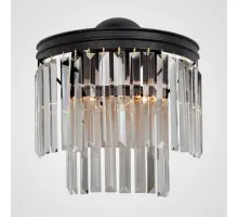 Накладной светильник Vitaluce V5150 V5150-1/3A Цвет арматуры чёрный Цвет плафонов прозрачный