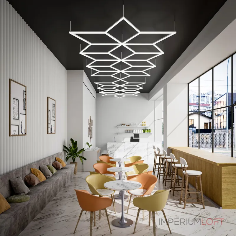 Профильный составной сотовый светодиодный светильник SOTO ZT6103 361.2W 6500К L42 Профильный составной сотовый светодиодный светильник SOTO ZT6103 361.2W 6500К L42