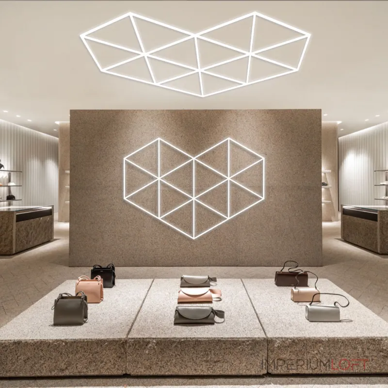 Профильный составной сотовый светодиодный светильник SOTO ZT6105 223.6W 6500К L26 Профильный составной сотовый светодиодный светильник SOTO ZT6105 223.6W 6500К L26