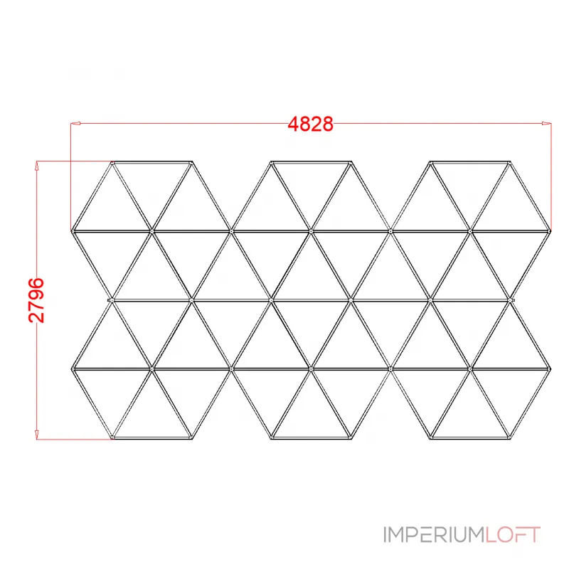 Профильный составной сотовый светодиодный светильник SOTO ZT6106 610W 6500К L71 Профильный составной сотовый светодиодный светильник SOTO ZT6106 610W 6500К L71