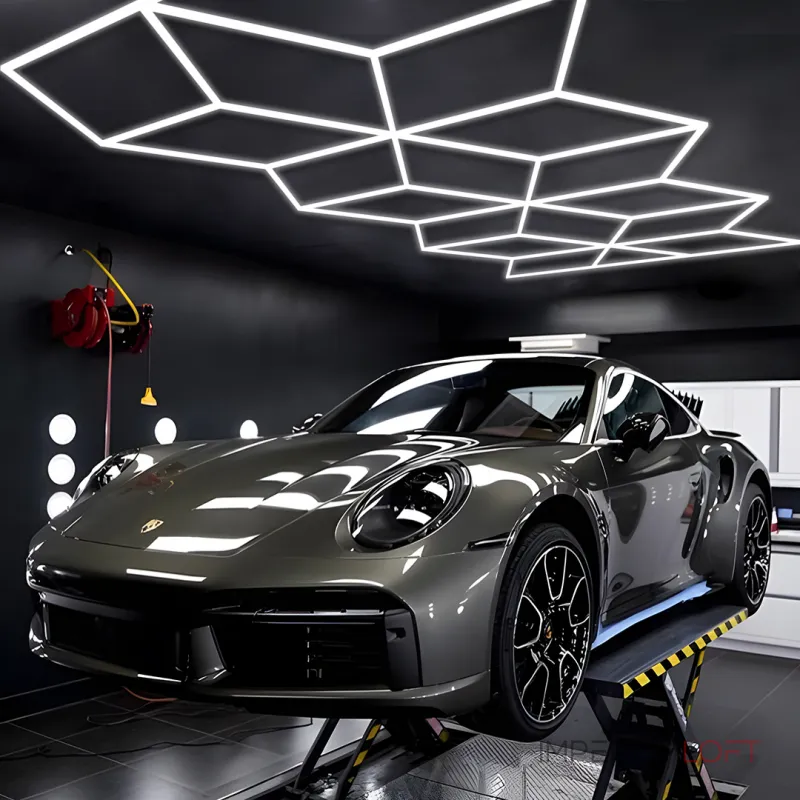 Профильный составной сотовый светодиодный светильник SOTO ZT6109 387W 6500К L45