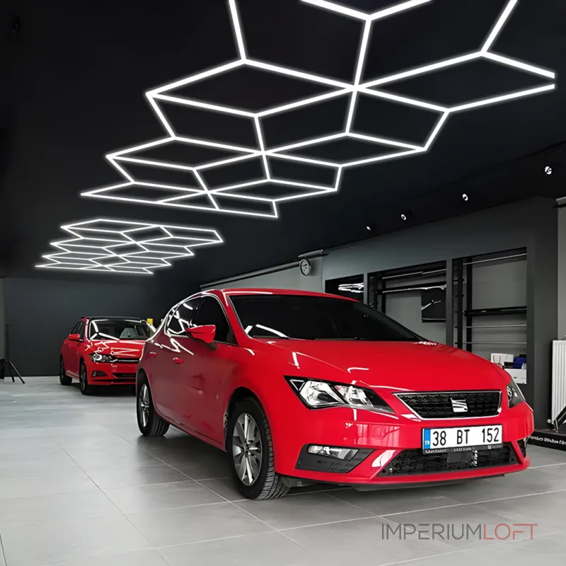 Профильный составной сотовый светодиодный светильник SOTO ZT6109 387W 6500К L45