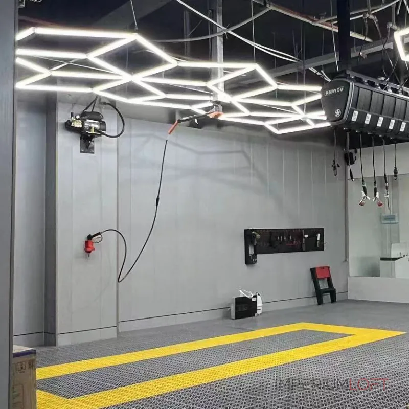 Профильный составной сотовый светодиодный светильник SOTO ZT6109 387W 6500К L45