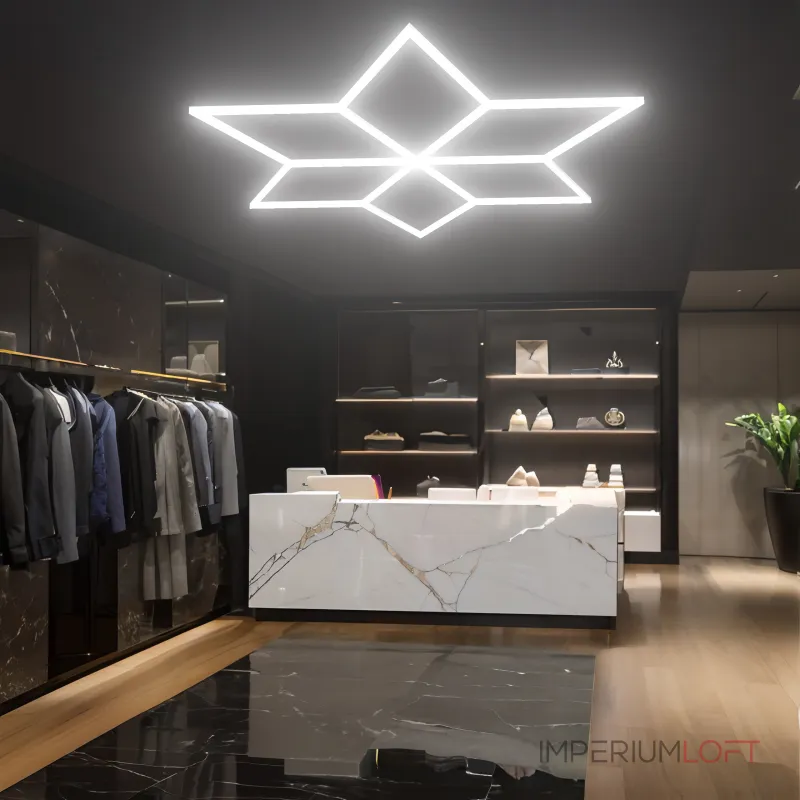 Профильный составной сотовый светодиодный светильник SOTO ZT6110 154.8W 6500К L18 Профильный составной сотовый светодиодный светильник SOTO ZT6110 154.8W 6500К L18