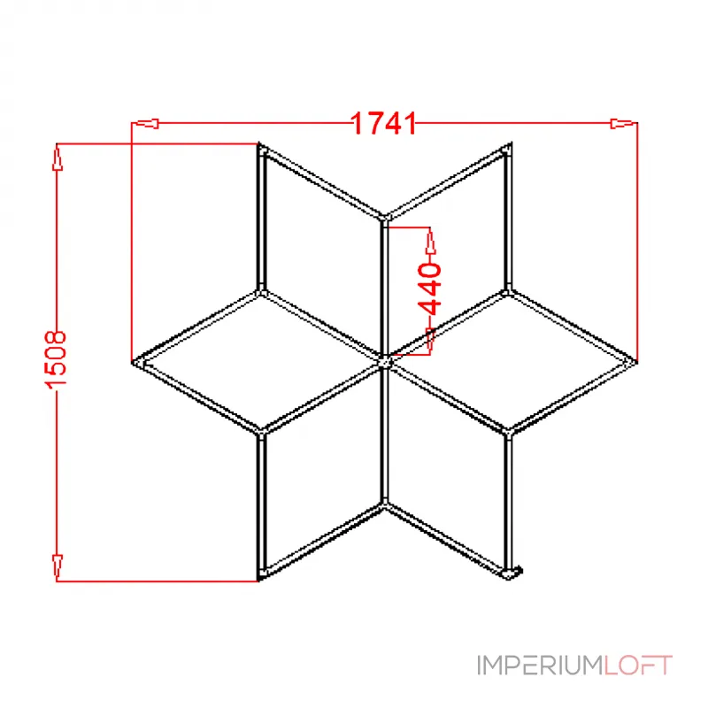 Профильный составной сотовый светодиодный светильник SOTO ZT6110-1 90W 6500К L18 Профильный составной сотовый светодиодный светильник SOTO ZT6110-1 90W 6500К L18