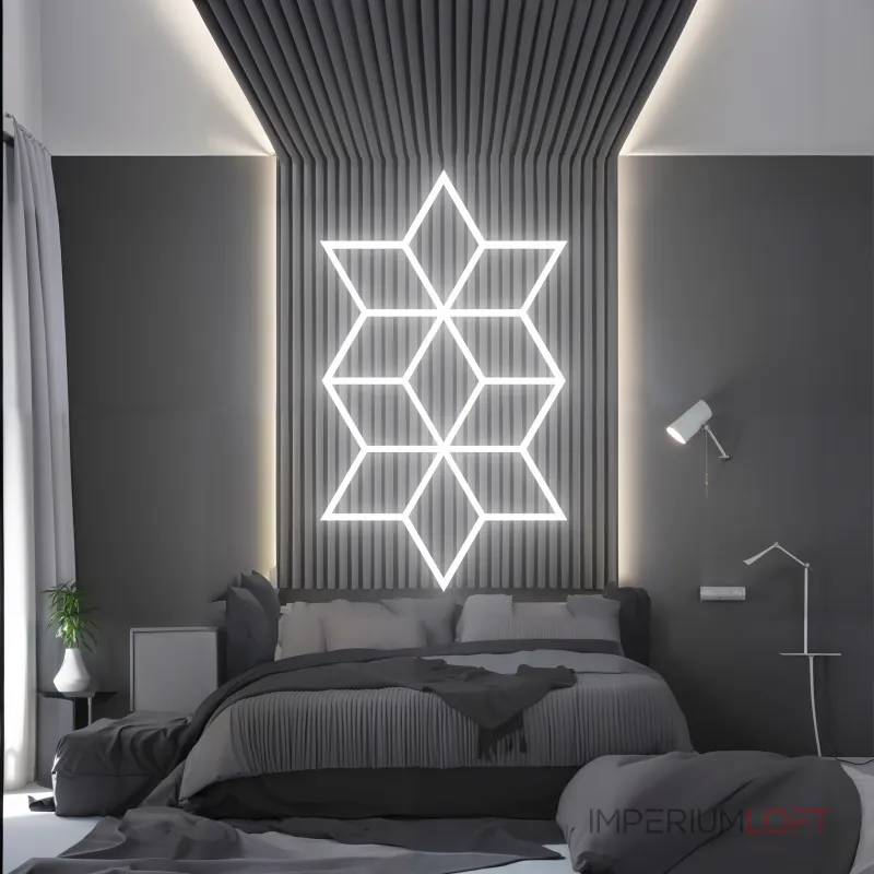 Профильный составной сотовый светодиодный светильник SOTO ZT6111 90W 6500К L30