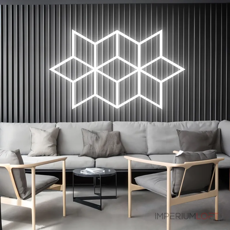 Профильный составной сотовый светодиодный светильник SOTO ZT6111 90W 6500К L30