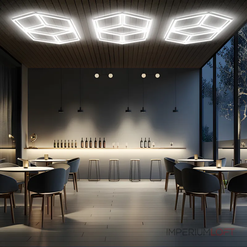 Профильный составной сотовый светодиодный светильник SOTO ZT6112 120W 6500К L14 Профильный составной сотовый светодиодный светильник SOTO ZT6112 120W 6500К L14