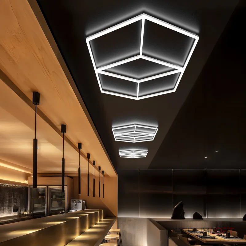 Профильный составной сотовый светодиодный светильник SOTO ZT6112 120W 6500К L14 Профильный составной сотовый светодиодный светильник SOTO ZT6112 120W 6500К L14