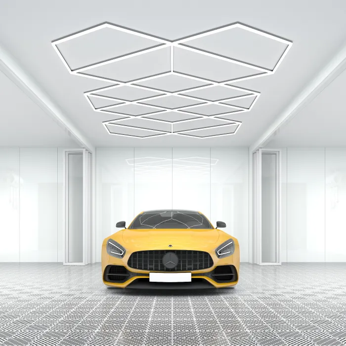 Профильный составной сотовый светодиодный светильник SOTO ZT6114 412W 6500К L48 от ImperiumLoft