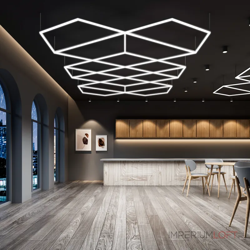 Профильный составной сотовый светодиодный светильник SOTO ZT6114 412W 6500К L48 Профильный составной сотовый светодиодный светильник SOTO ZT6114 412W 6500К L48