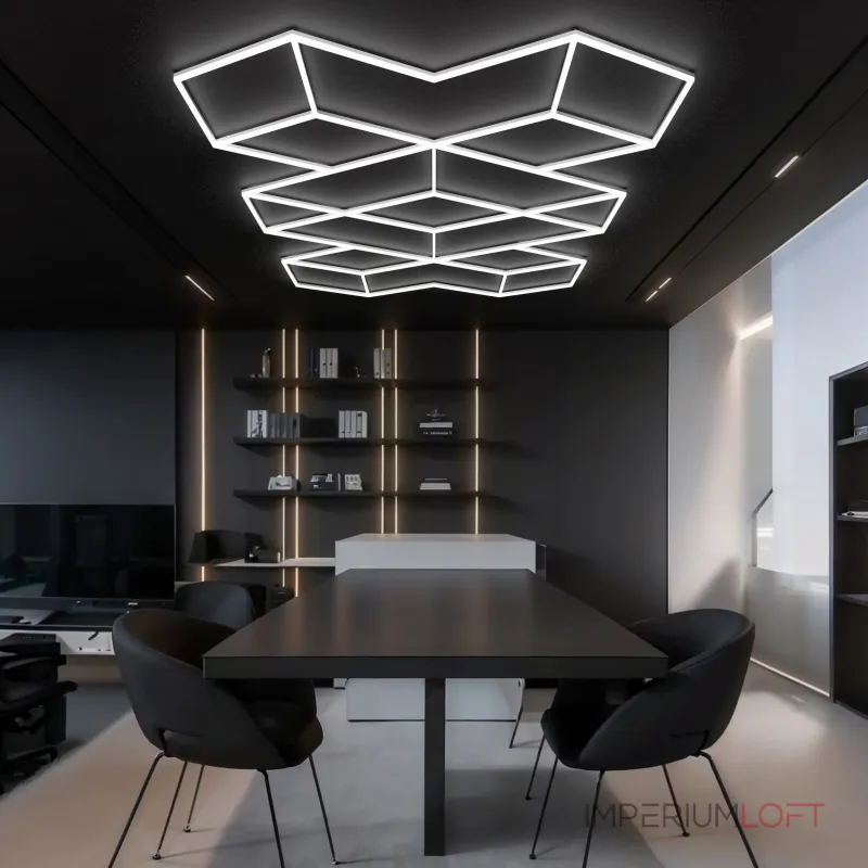 Профильный составной сотовый светодиодный светильник SOTO ZT6115 412W 6500К L48 Профильный составной сотовый светодиодный светильник SOTO ZT6115 412W 6500К L48