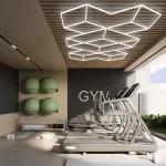 Профильный составной сотовый светодиодный светильник SOTO ZT6115 412W 6500К L48 от ImperiumLoft
