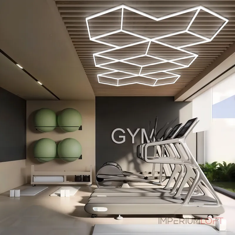 Профильный составной сотовый светодиодный светильник SOTO ZT6115 412W 6500К L48 Профильный составной сотовый светодиодный светильник SOTO ZT6115 412W 6500К L48