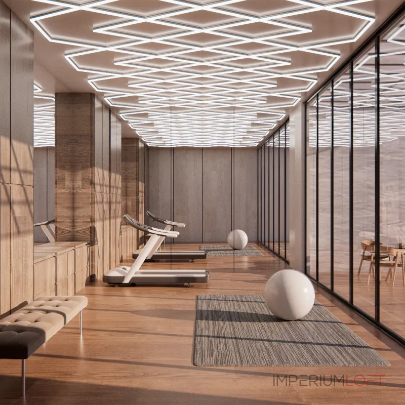 Профильный составной сотовый светодиодный светильник SOTO ZT6116 361W 6500К L42 Профильный составной сотовый светодиодный светильник SOTO ZT6116 361W 6500К L42