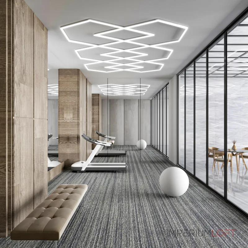 Профильный составной сотовый светодиодный светильник SOTO ZT6116 361W 6500К L42 Профильный составной сотовый светодиодный светильник SOTO ZT6116 361W 6500К L42