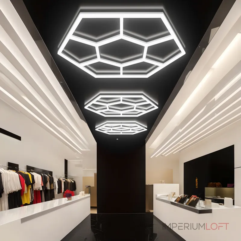 Профильный составной сотовый светодиодный светильник SOTO ZT6130 72W 6500К L24 Профильный составной сотовый светодиодный светильник SOTO ZT6130 72W 6500К L24