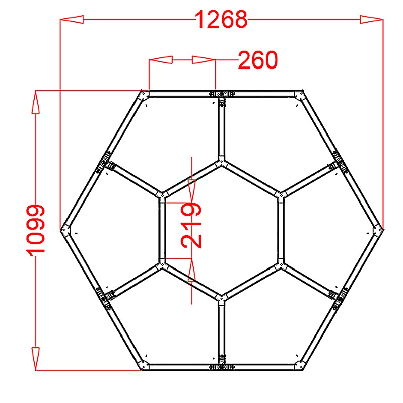 Профильный составной сотовый светодиодный светильник SOTO ZT6130 72W 6500К L24 Профильный составной сотовый светодиодный светильник SOTO ZT6130 72W 6500К L24