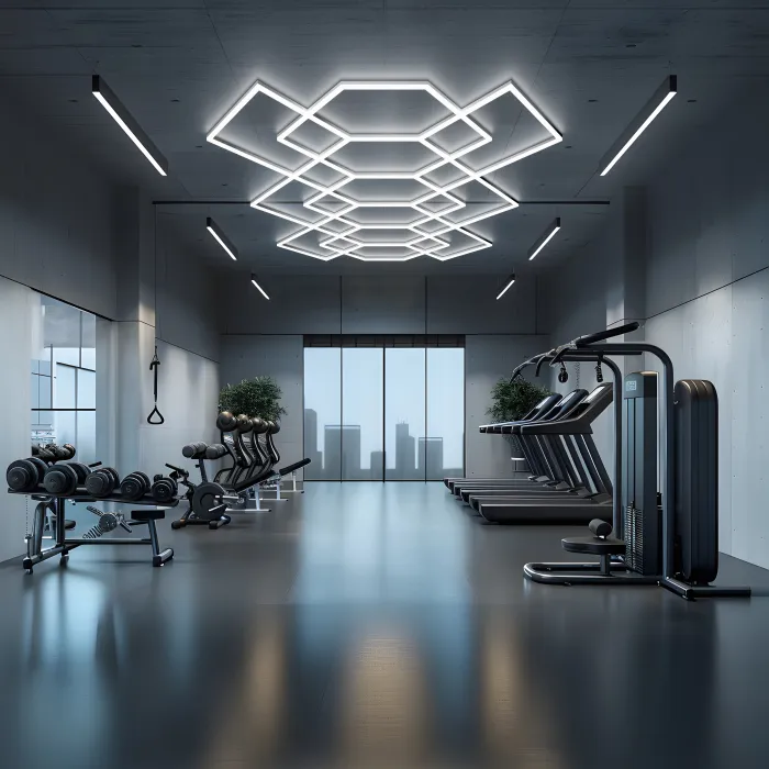 Профильный составной сотовый светодиодный светильник SOTO ZT6135 395W 6500К L79 от ImperiumLoft