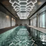Профильный составной сотовый светодиодный светильник SOTO ZT6137 345W 6500К L69 от ImperiumLoft