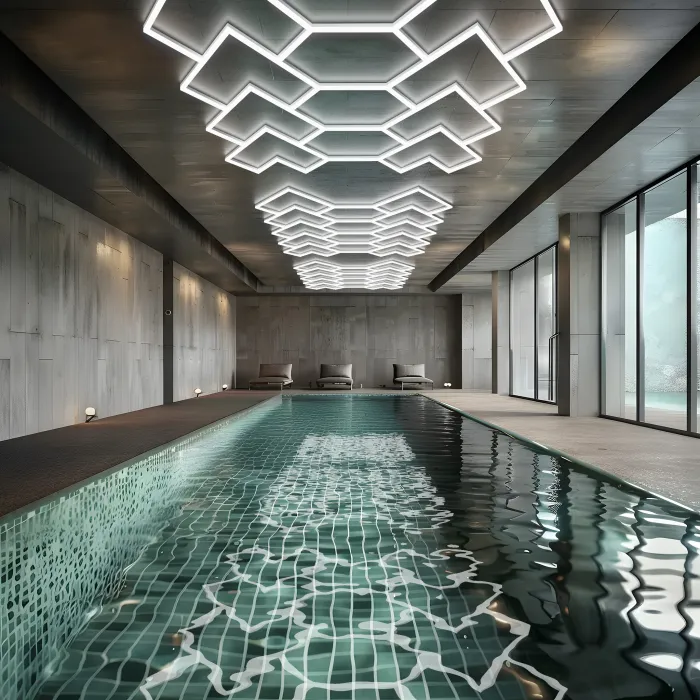Профильный составной сотовый светодиодный светильник SOTO ZT6137 345W 6500К L69 от ImperiumLoft