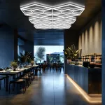 Профильный составной сотовый светодиодный светильник SOTO ZT6138 512W 6500К L93 от ImperiumLoft
