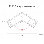 Коннектор Soto двухсторонний тип А на 120°