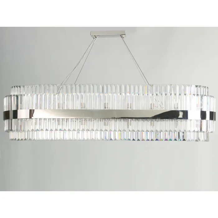 Подвесной светильник Newport 10240 10242/120 oval nickel от ImperiumLoft