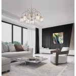 Люстра Newport RENATA 4506+3/C gold new