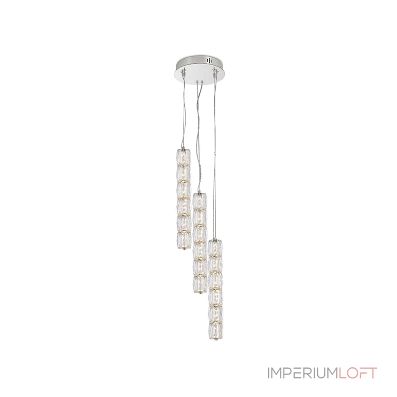 Потолочная чаша Newport CRYSTAL 8240 D20 3 подвеса chrome